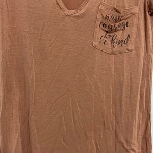 Pink short sleeve top